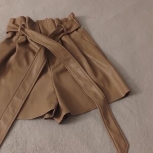 Zara Women’s Faux Leather Shorts size XS